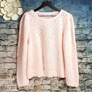 Vintage | Pretense 80s Hand Knit Pretty in Pink Sweater